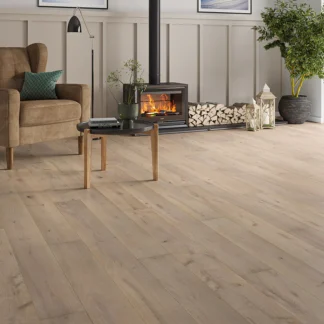 Whiteleaf 190mm Wide 14mm Oak White Lacquered